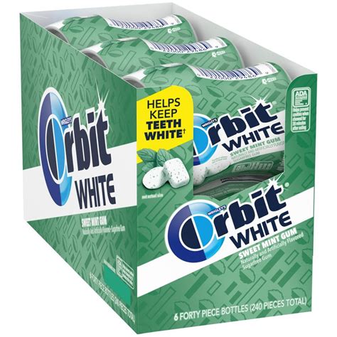 Orbit White Sweet Mint Sugar Free Gum 6 Pack