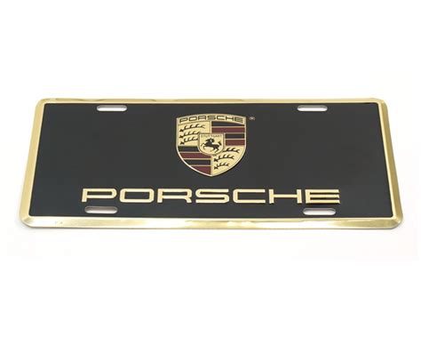 Porsche Crest Novelty Front License Plate