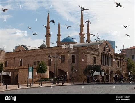 Mohammad Al Amin Mosque Beirut Lebanon Middle East Stock Photo Alamy