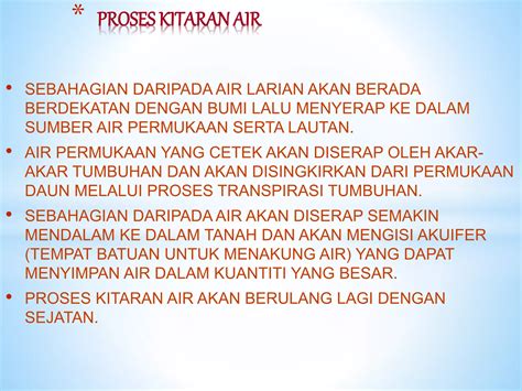 Kepentingan Kitaran Air Semula Jadi Ppt