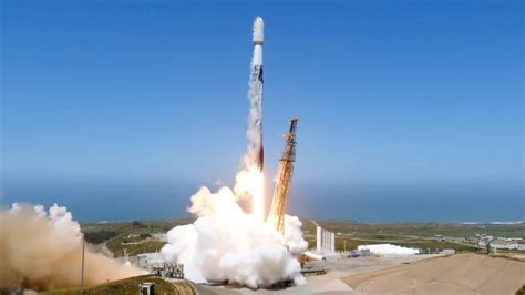 Spacex Falcon 9 Rocket Launches 2 Satellites On Record Tying 20th