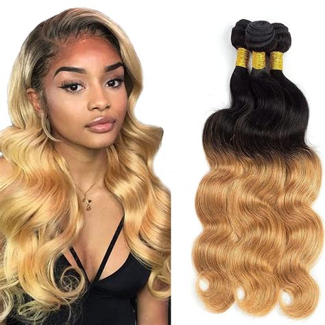 Amazon Honey Blonde Body Wave Bundles Hair Bundles B Tow