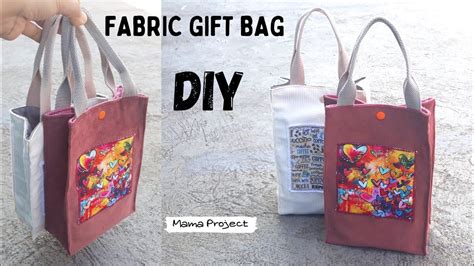 Fabric Gift Bag Tutorial Diy Fabric Gift Bag How To Make A Fabric