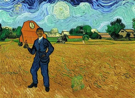 Painting Of Obama As A Farmer By Vincent Van Gogh Stable Diffusion