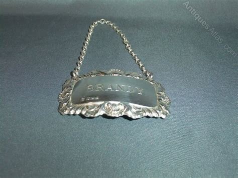 Antiques Atlas Silver Decanter Label Brandy