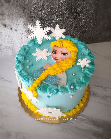 Disneys Elsa Birthday Cake Ideas Images Pictures