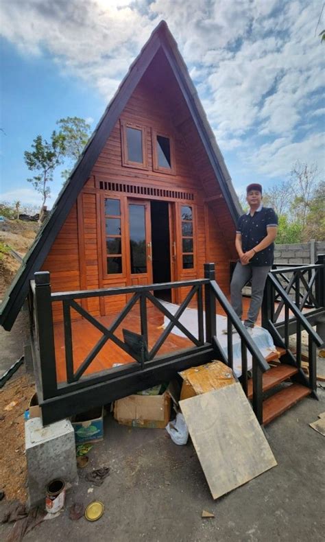 Rumah Kayu Rumah Segitiga Minimalis Properti Dijual Di Carousell