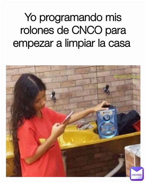 Yo Programando Mis Rolones De CNCO Para Empezar A Limpiar La Casa