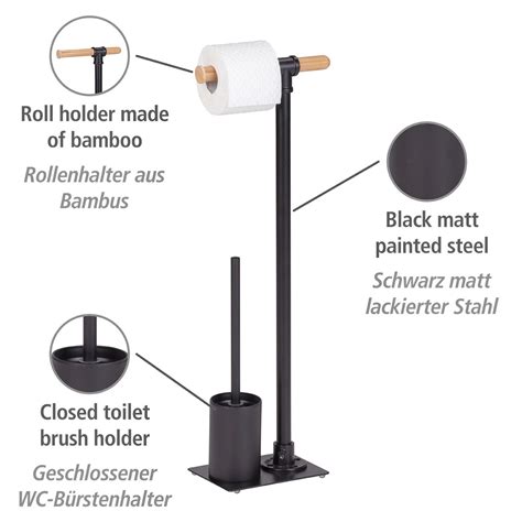 Wenko Stand Wc Garnitur Forli Inkl Rollenhalter Und Wc B Rste