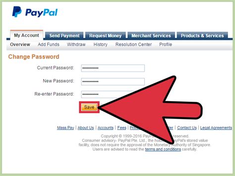 How To Change A Paypal Password Steps With Pictures