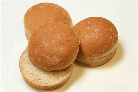 Rotellas Wheat Small Hamburger Bun 375 Inch Diameter 12 Per Pack