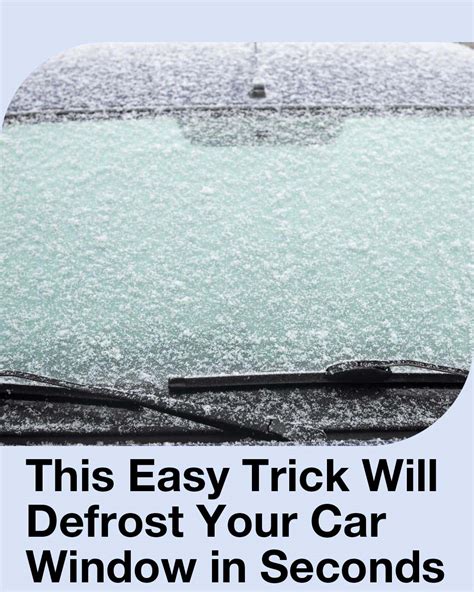 This Easy Trick Will Defrost Your Car Window in Seconds - Wake Up Your Mind