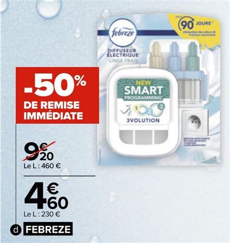 Promo Febreze Diffuseur Lectrique Chez Carrefour