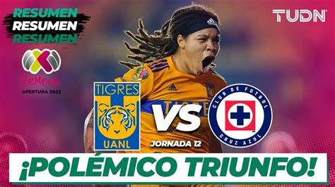 Resumen Y Goles Tigres Vs Cruz Azul Cl2023 Liga Mx J4 Tudn Youtube