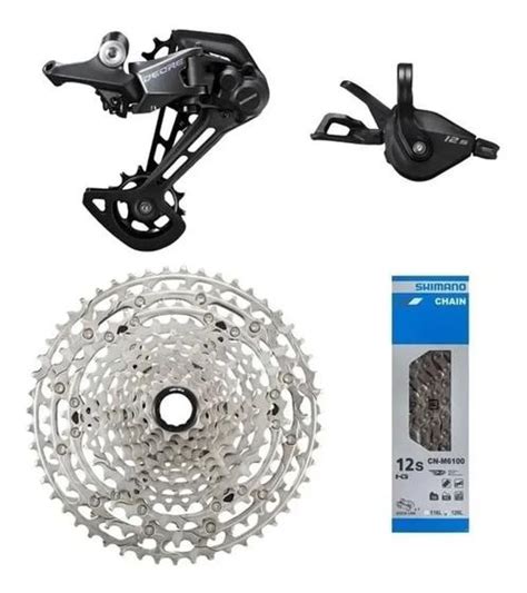 KIT Grupo Shimano Deore M6100 1x12 Micro Spline 12v 4 Peças Motopeças