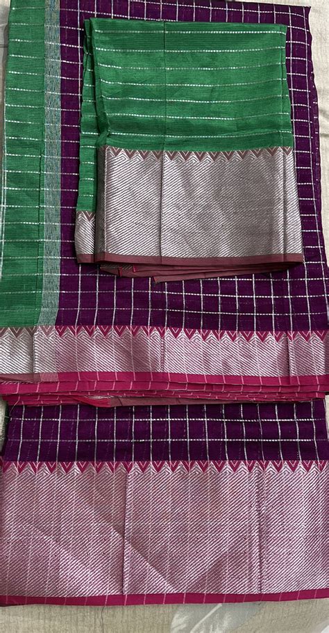 Punarvi India Authentic PreLoved Sustainable Pure Mangalagiri Pattu Saree