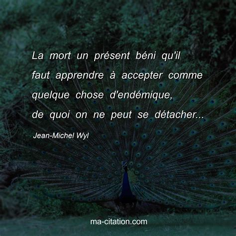 La Mort Un Pr Sent B Ni Qu Il Faut Apprendre Accepter Comme Quelque