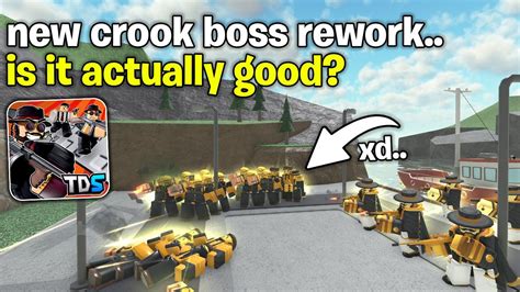 The New Crook Boss Rework Is Really Op Roblox Tower Defense