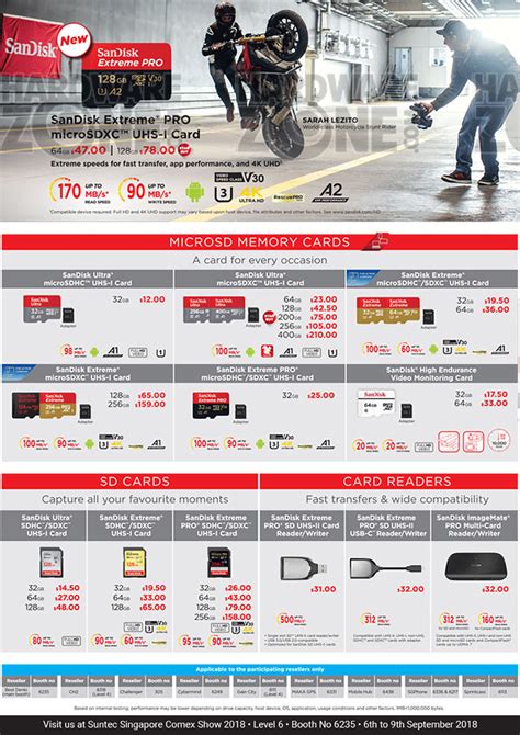 SanDisk Pg 3 Brochures From COMEX 2018 Singapore On Tech Show Portal