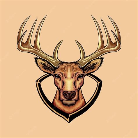 Deer Head Illustration