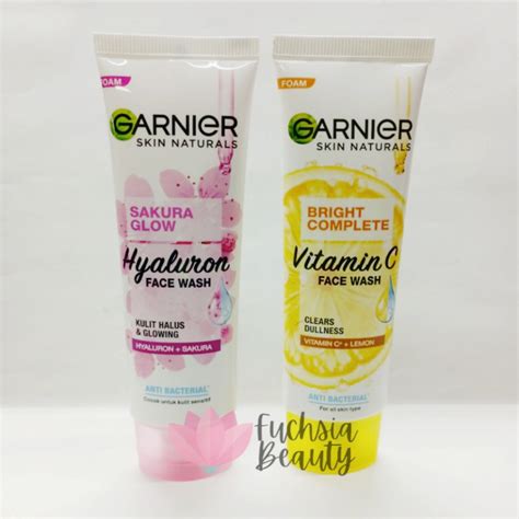 Jual Garnier Bright Complete Brightening Sakura Glow Hyaluron Facial