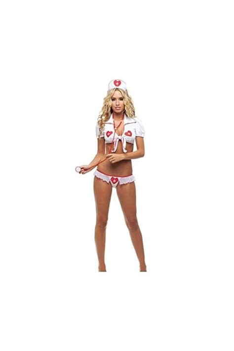 FONDBERYL Femmes Lingerie Sexy Infirmière Uniforme Cosplay Costume