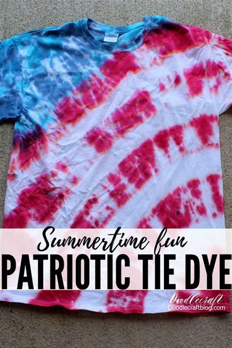 How To Make Patriotic Stripes Tie Dye Shirt Tutorial Tie Dye