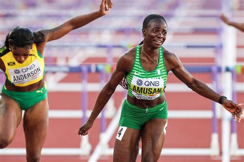 Nigeria Tobi Amusan Bounces Back Wins Third Diamond League Trophy