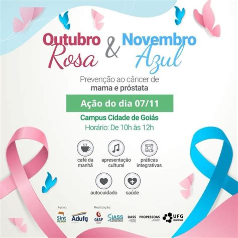 Programação especial Outubro Rosa e Novembro Azul Câmpus Goiás