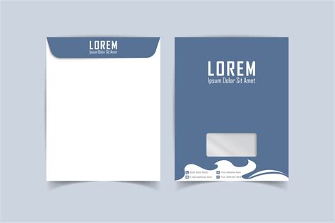 Envelope Template Design A4 Size Vector Graphic By Ju Design · Creative Fabrica