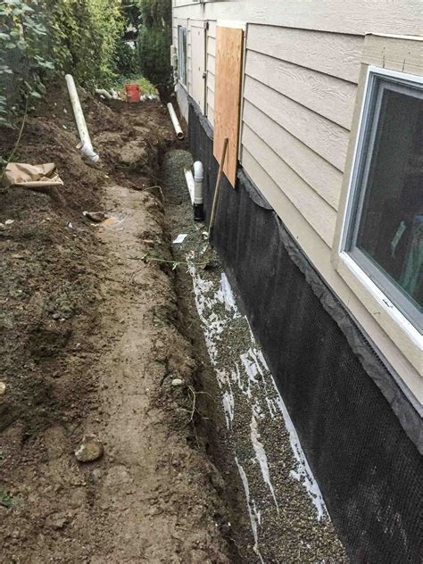 Basement Exterior Drainage System Basement Drainage System Seattle