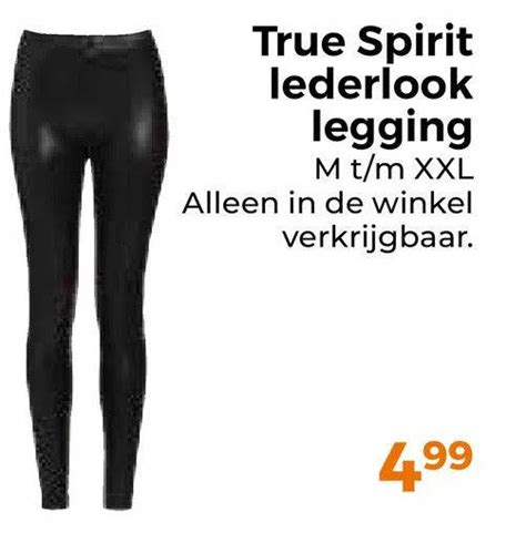 True Spirit Lederlook Legging Aanbieding Bij Trekpleister