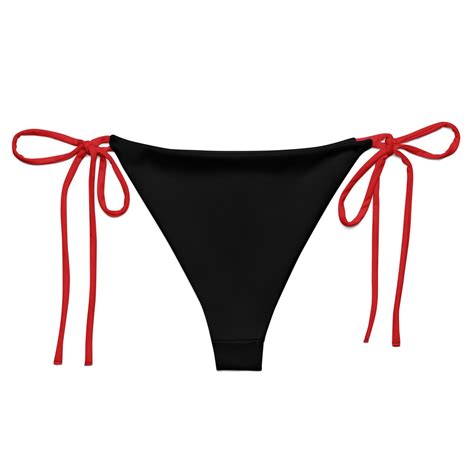 Seeing Red String Bikini Bottom Etsy