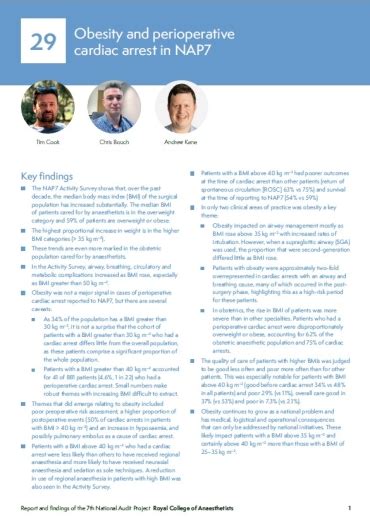 NAP7 Report | The Royal College of Anaesthetists