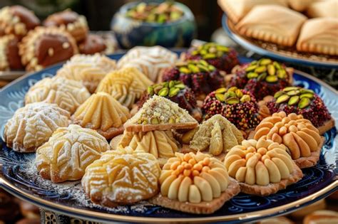 Des Bonbons Arabes Traditionnels De L A D Assortis De Semoule Et De