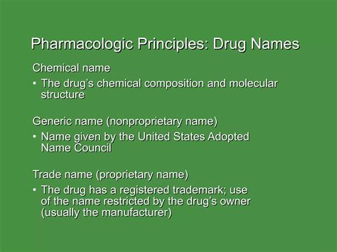 Pharmacological Principles Ppt