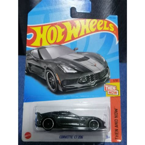 โมเดลรถ Hot Wheels Corvette C7 Z06 Grey Then and Now 1 10 NEW ของใหมยงไมแกะแพค Shopee Thailand