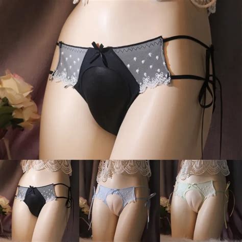 BORSA DA UOMO Transgender Sissy Mutandine Stringa Perizoma Biancheria Intima Lingerie EUR