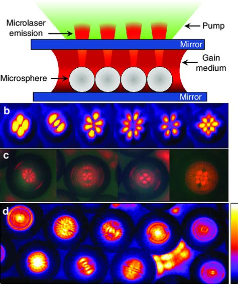 Hybrid Microlaser Resonators A Cross Sectional Diagram Not To Scale