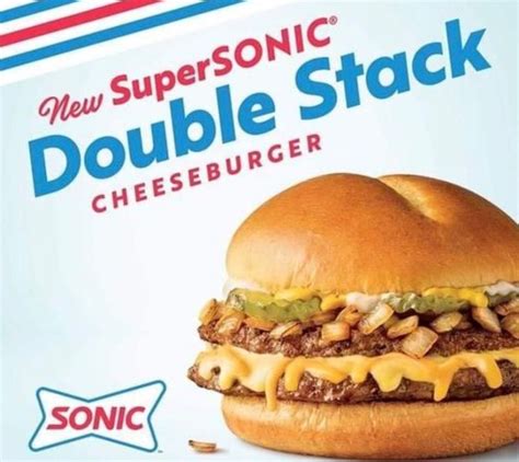 Sonic Welcomes Back Double Stack Cheeseburgers Mickey Togs