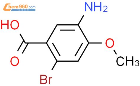 1208075 56 2 5 Amino 2 bromo 4 methoxybenzoic acid化学式结构式分子式mol 960化工网