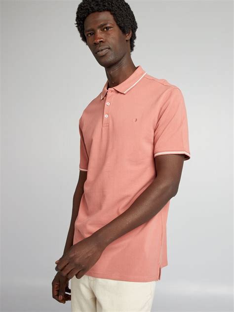 Polo en piqué de coton avec broderie poitrine Rose Kiabi 10 00