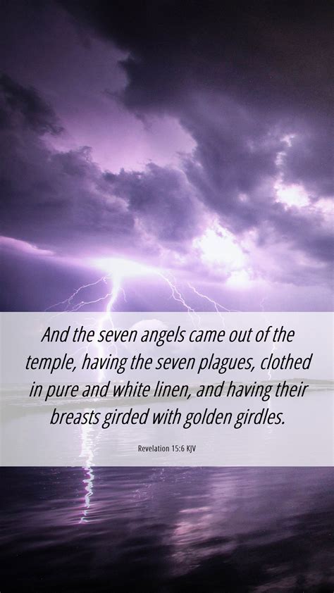 Revelation 156 Kjv Mobile Phone Wallpaper And The Seven Angels Came