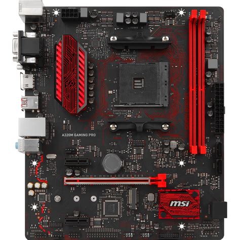 MSI A320M GAMING PRO AMD A320 So.AM4 Dual Channel DDR4 mATX Retail ...