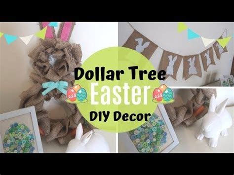 DIY DOLLAR TREE FARMHOUSE EASTER DECOR DIY BURLAP EASTER DECOR