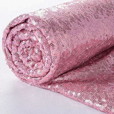 Amazon TRLYC 9 Feet 3 Yards Rose Gold Sequin Fabric By The Yard