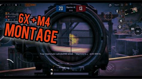 6X M4 HunterOp DOMINANCE TDM MONTAGE PUBG MOBILE YouTube