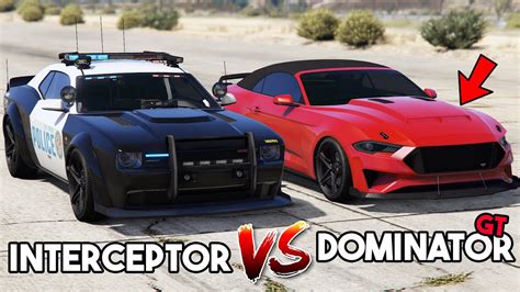 GTA 5 ONLINE GAUNTLET INTERCEPTOR VS DOMINATOR GT WHICH IS FASTEST