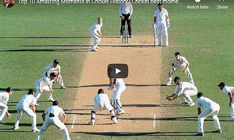 Top 10 Amaizing Moments in Cricket History | Cricket best moments ...