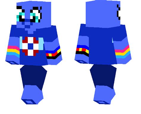 Humanoid Blue Pony Girl Minecraft Pe Skins